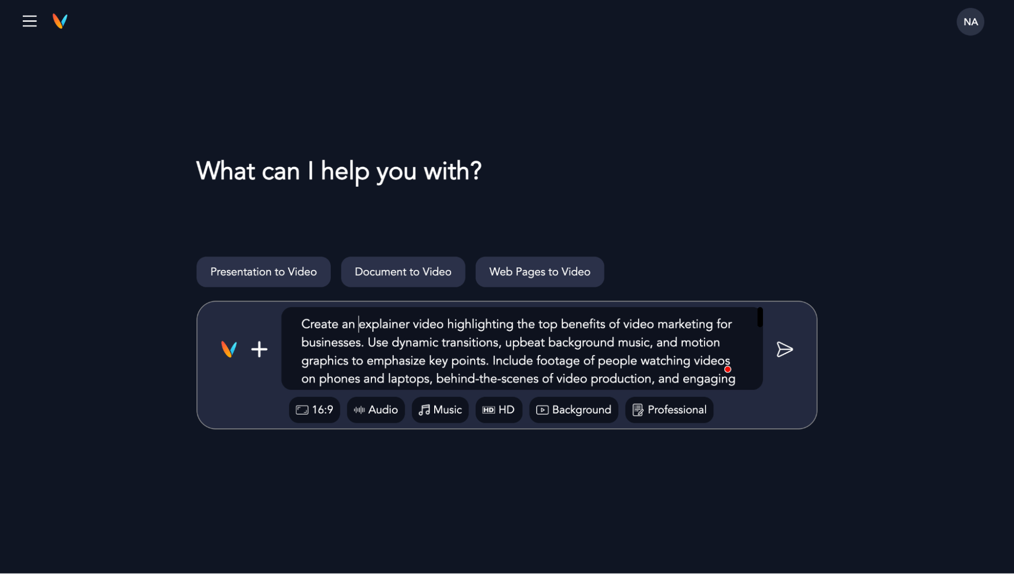 Videomagic AI Agent Interface