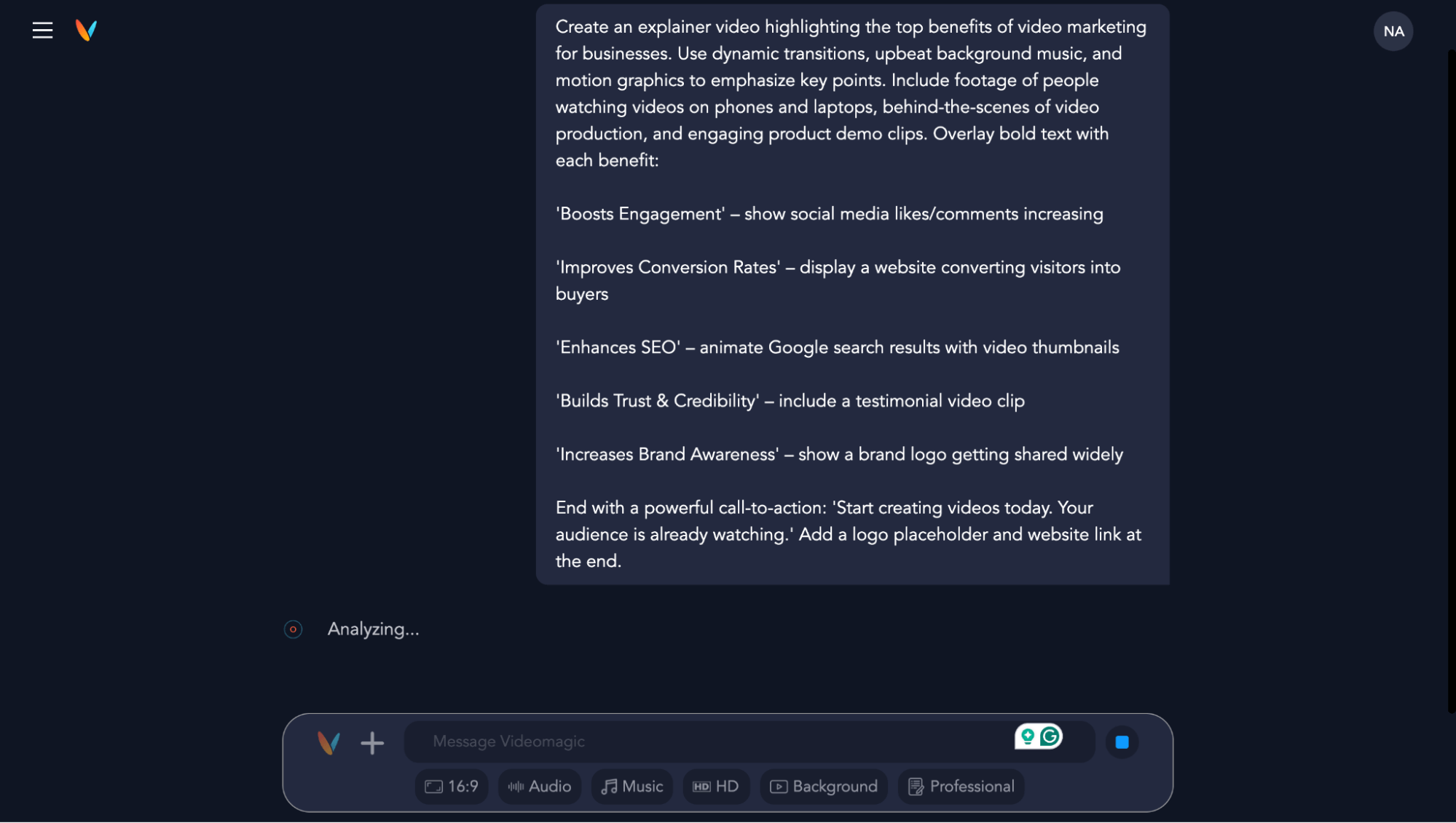 Videomagic AI Agent Planning